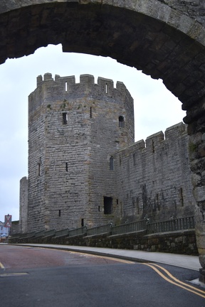 Blick auf die Burg von Caernarfon